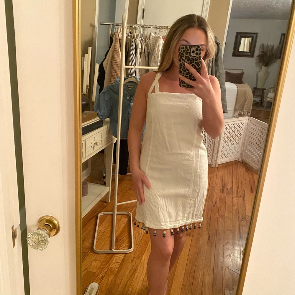 White Dress with Beaded detail